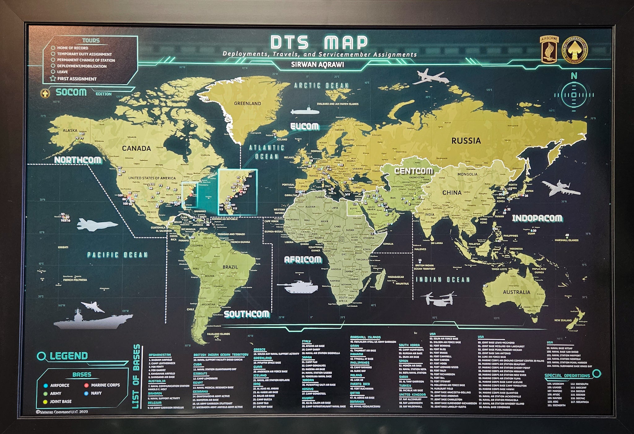 Veteran Command | Custom Military Journey Maps | DTS Map – Veteran Command