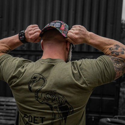 Pray Hard. Lift Heavy. Stay Deadly. Patch Tactical Ripstop Mesh Snapback Hat
