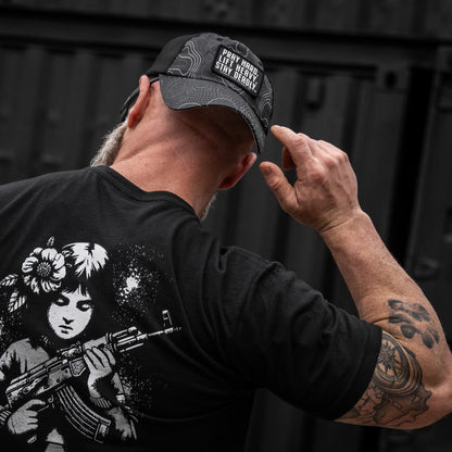 Pray Hard. Lift Heavy. Stay Deadly. Patch Tactical Ripstop Mesh Snapback Hat