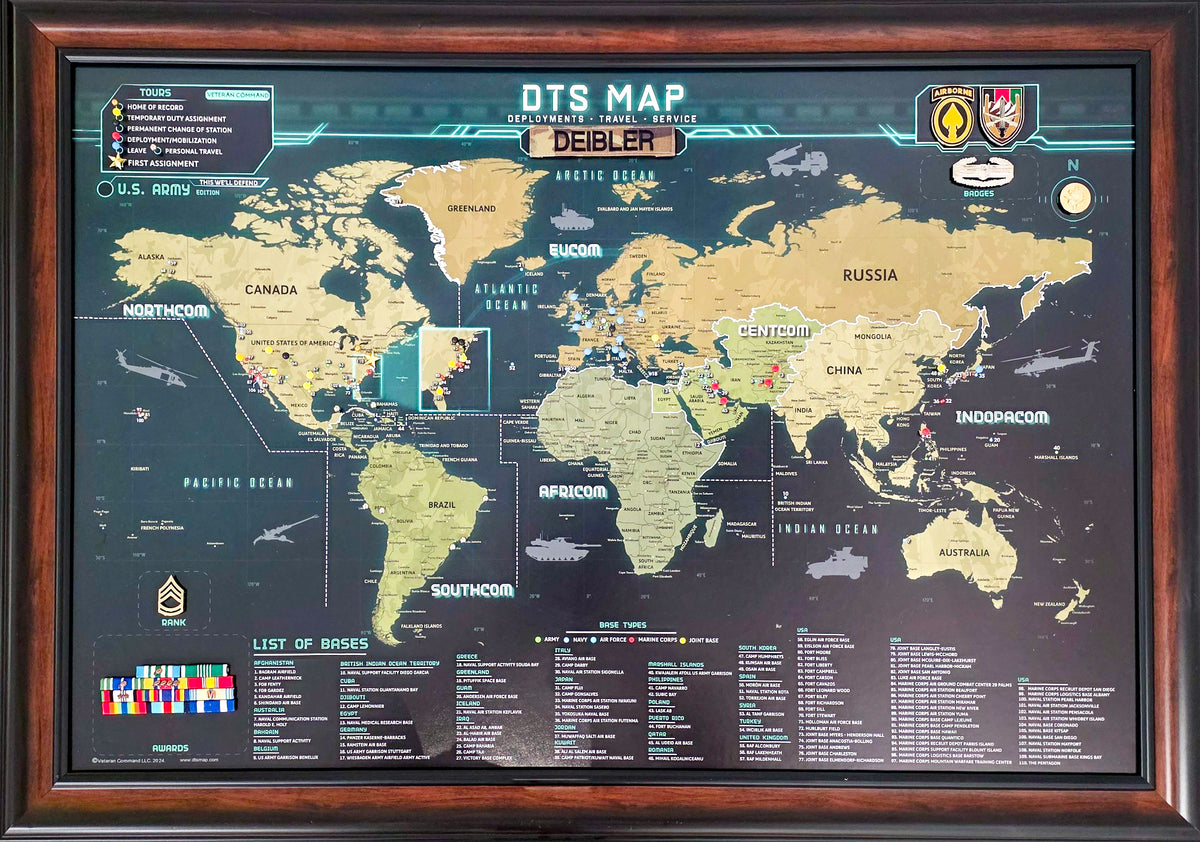 Veteran Command | Custom Military Journey Maps | DTS Map – Veteran Command