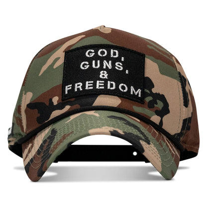 God, Guns, And Freedom Patch Weekender Snapback Hat