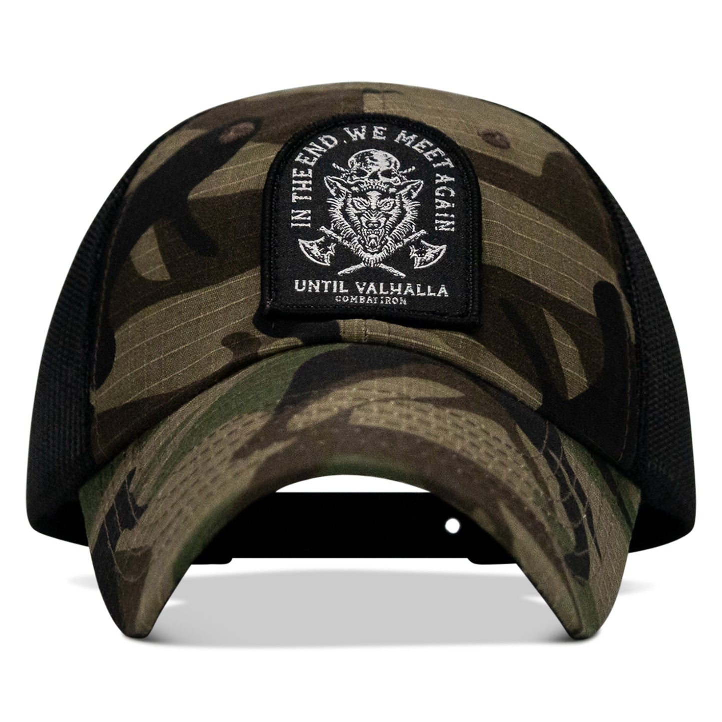 In The End, We Meet Again - Until Valhalla Patch Tactical Ripstop Mesh Snapback Hat