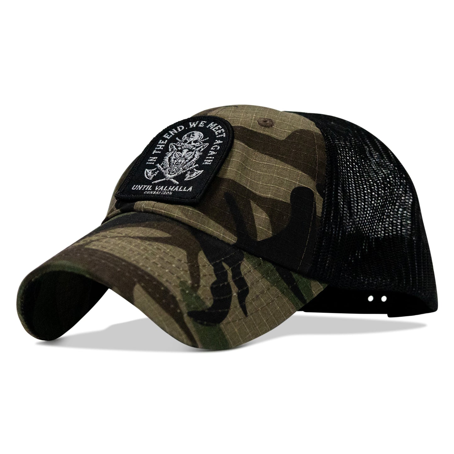 In The End, We Meet Again - Until Valhalla Patch Tactical Ripstop Mesh Snapback Hat