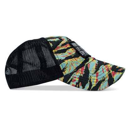 Pray Hard. Lift Heavy. Stay Deadly. Patch Tactical Ripstop Mesh Snapback Hat